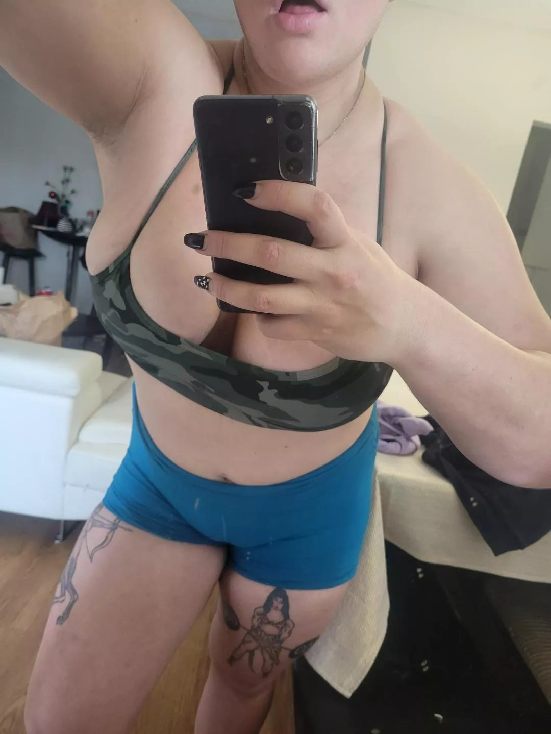 Right after my daily sweat session ;)