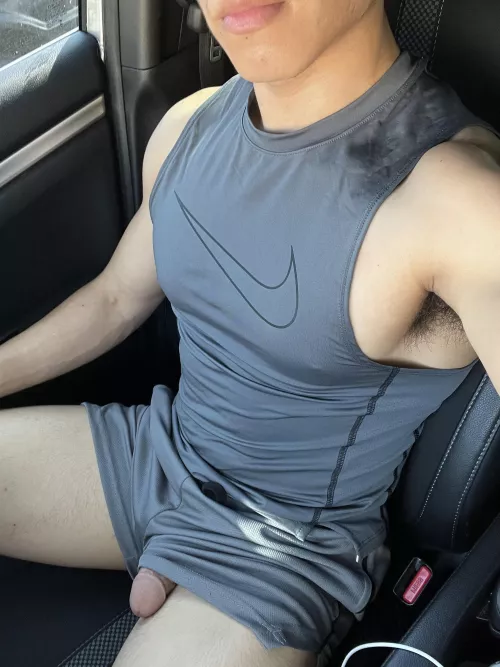 right after the gym