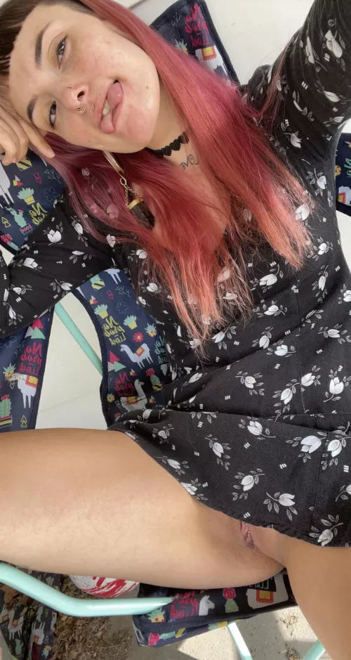 Right before I fucked myself outside in front of my whole neighborhood