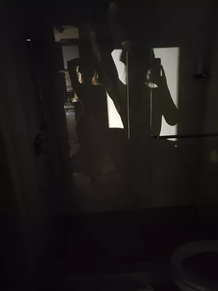 Right before my shower