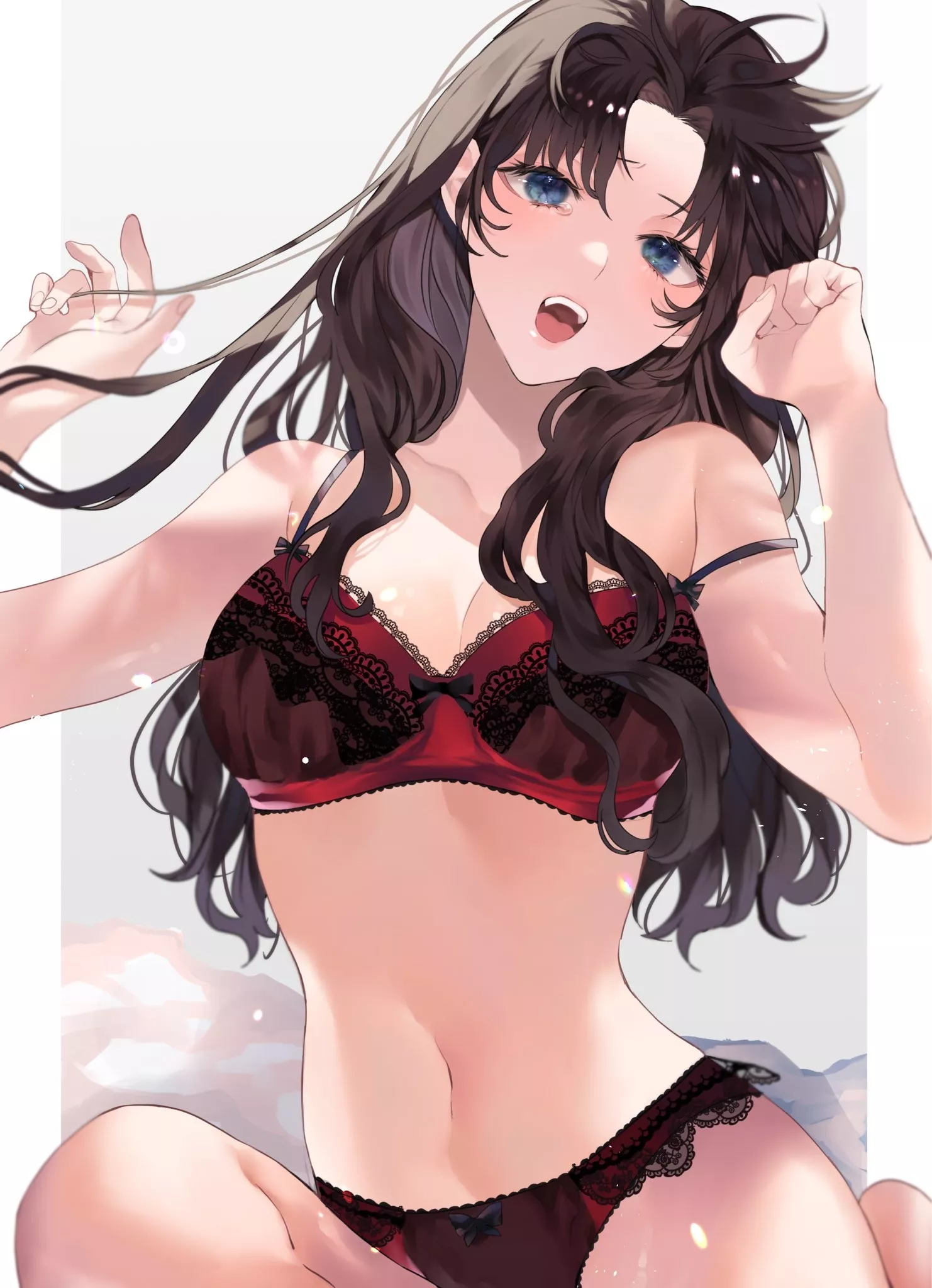 Rin in lingerie Rin in lingerie