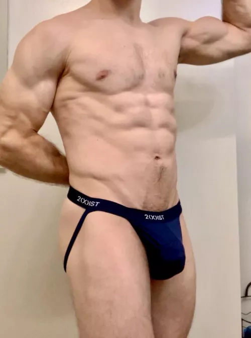 Rocking this classic jock for todays workout