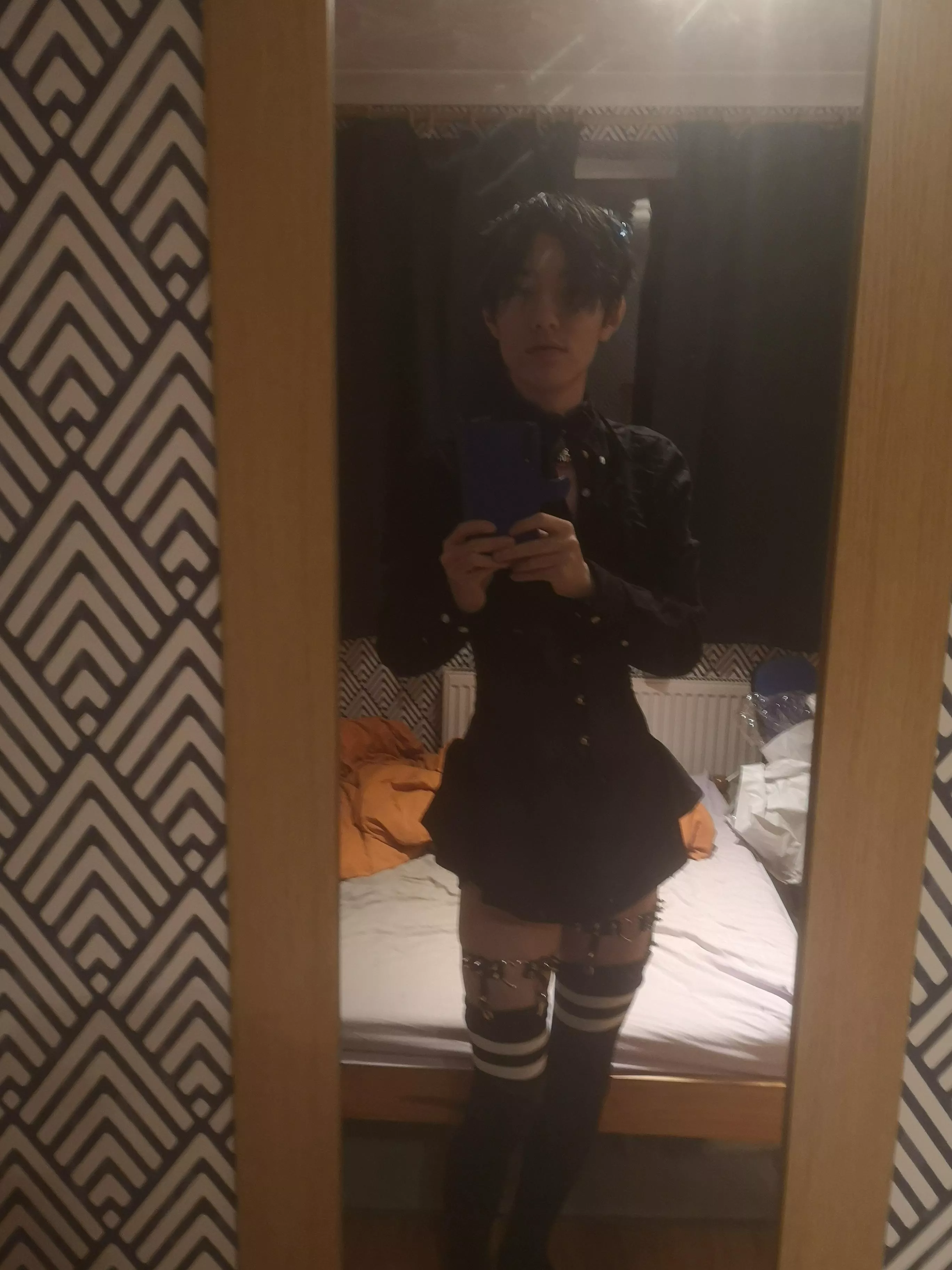 Room is a mess but i thought i looked cute