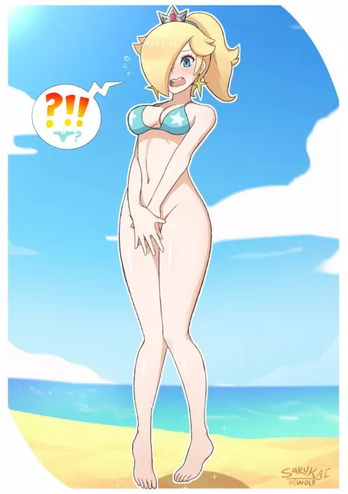 Rosalina lost her bottoms (SarukaiWolf)
