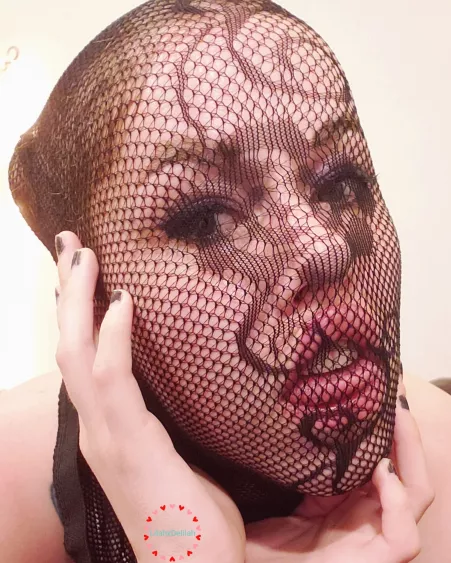 Rose Lace Fishnet Mask <3 Rose Lace Fishnet Mask <3