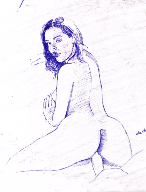 Rough sketch of an anal beauty. You get it?😊