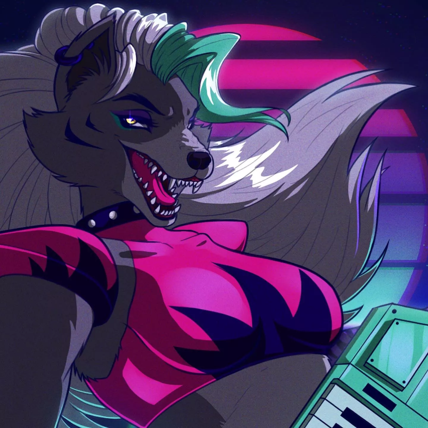 Roxanne Wolf Fanart (@golgothasart on Twitter)