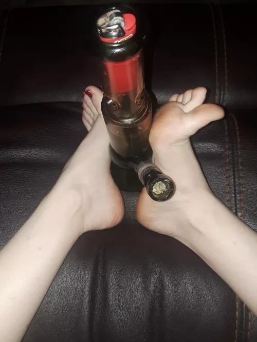 Rub my feet while I hit this, dont make me say it twice!