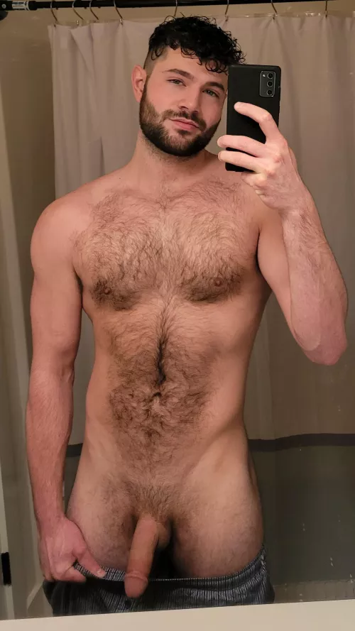Rub my hairy chest
