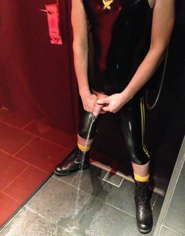 “Rubber guy piss” ... “Rubber guy piss” ...