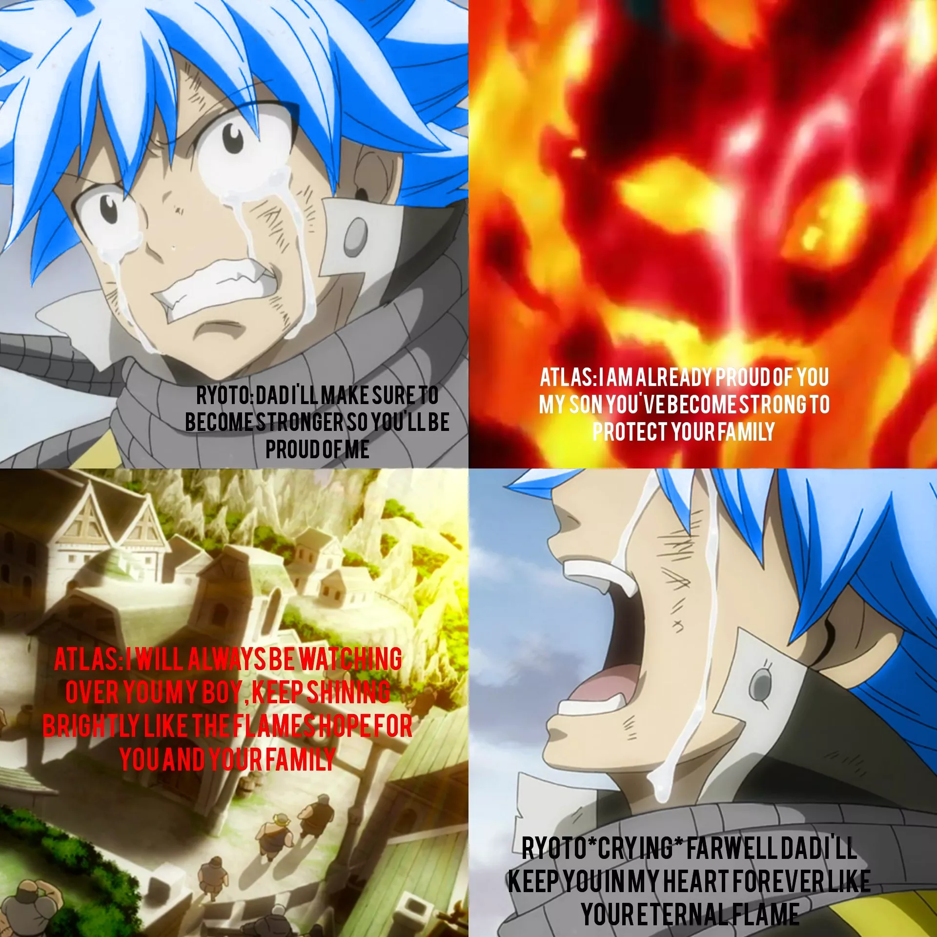 Ryoto Dragneel saying goodbye to his father Ryoto Dragneel saying goodbye to his father