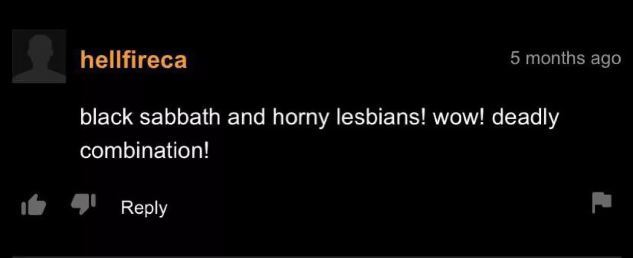 Sabbath lesbians! Sabbath lesbians!