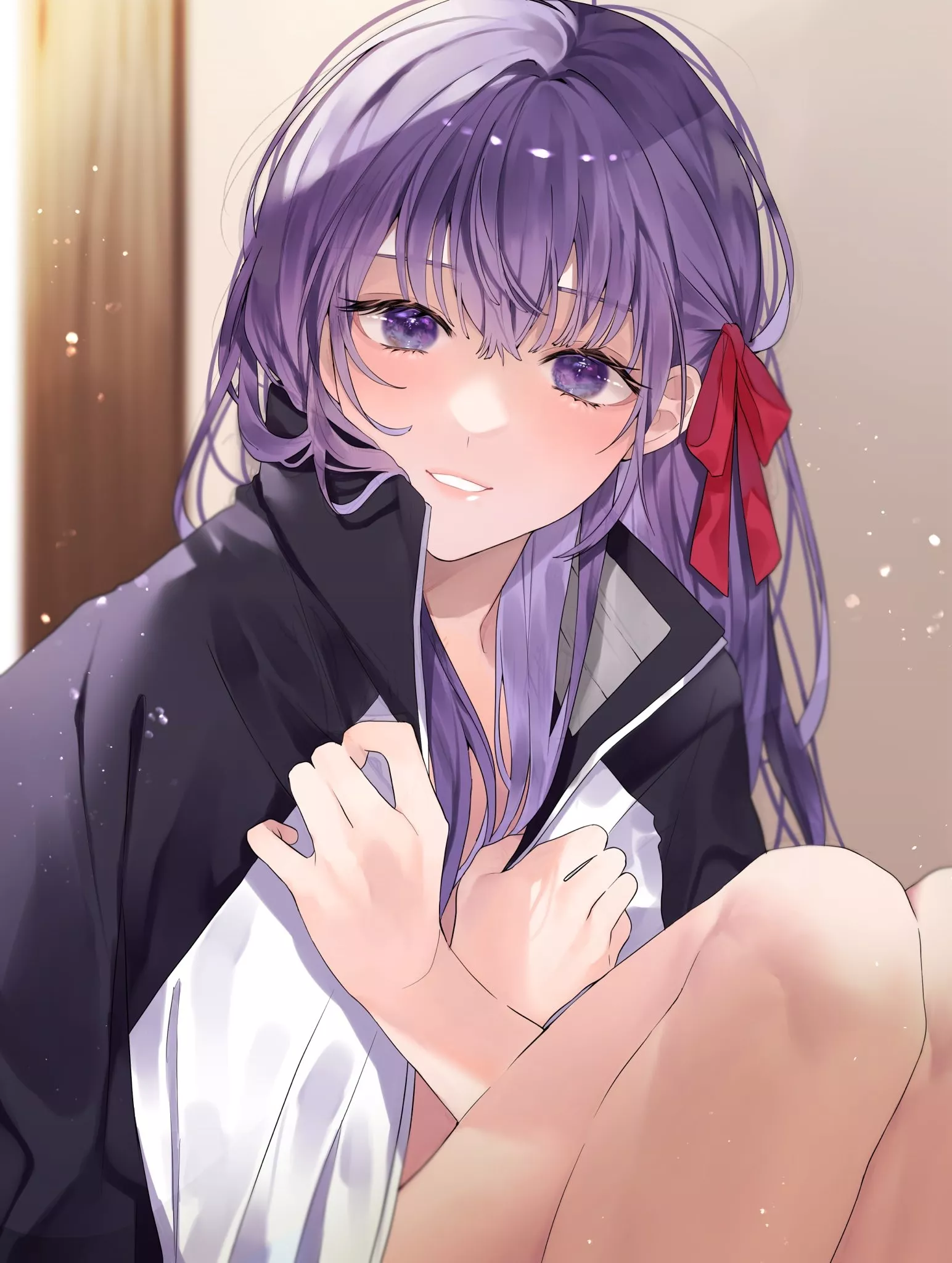 Sakura borrowing Shirou's Jacket Sakura borrowing Shirou's Jacket