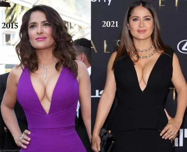 Salma Hayek- Her tits have aged like fine wine Salma Hayek- Her tits have aged like fine wine