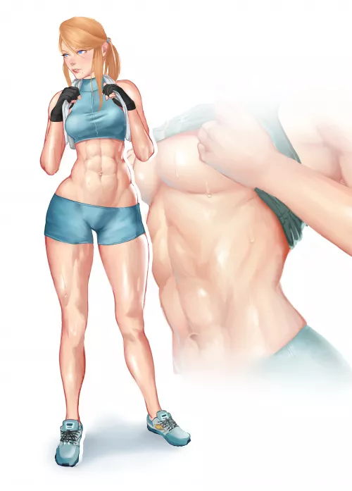 Samus workout outfit (mon_eree)
