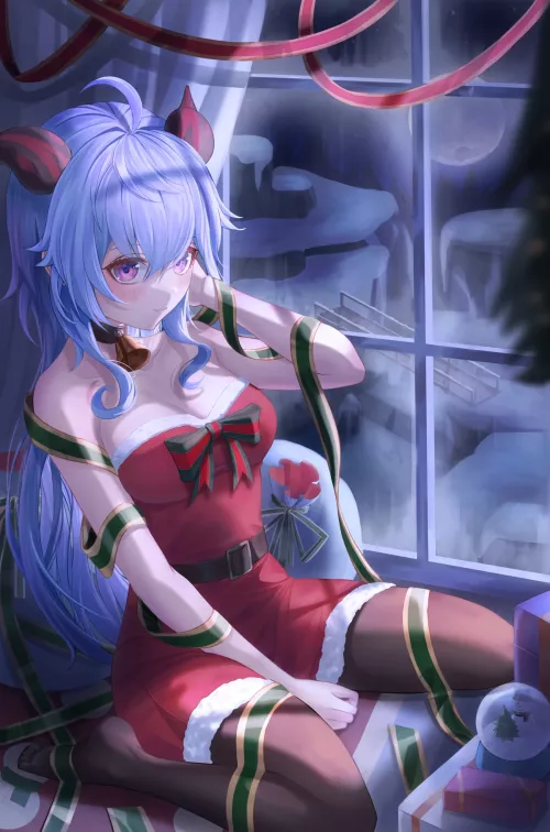 Santa Ganyu (Slime nyang) [Genshin Impact]