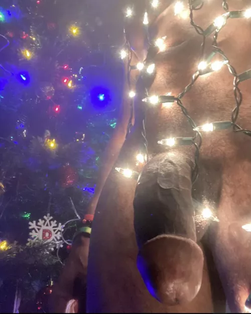 Santa 🎅🏾 left a gift 🎁 under the tree 🎄