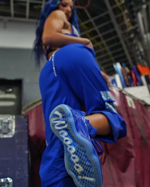 Sasha banks in blue