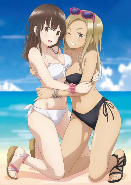 Sayu Ogiwara & Asami (hige wo soru. soshite joshikousei wo hirou)