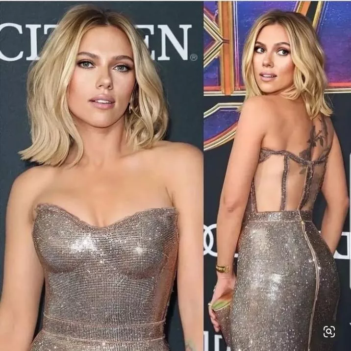 Scarjo may never outdo the dress when rocked at the Infiniity War premiere.