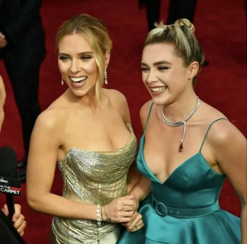 Scarlett Johansson and Florence Pugh Scarlett Johansson and Florence Pugh