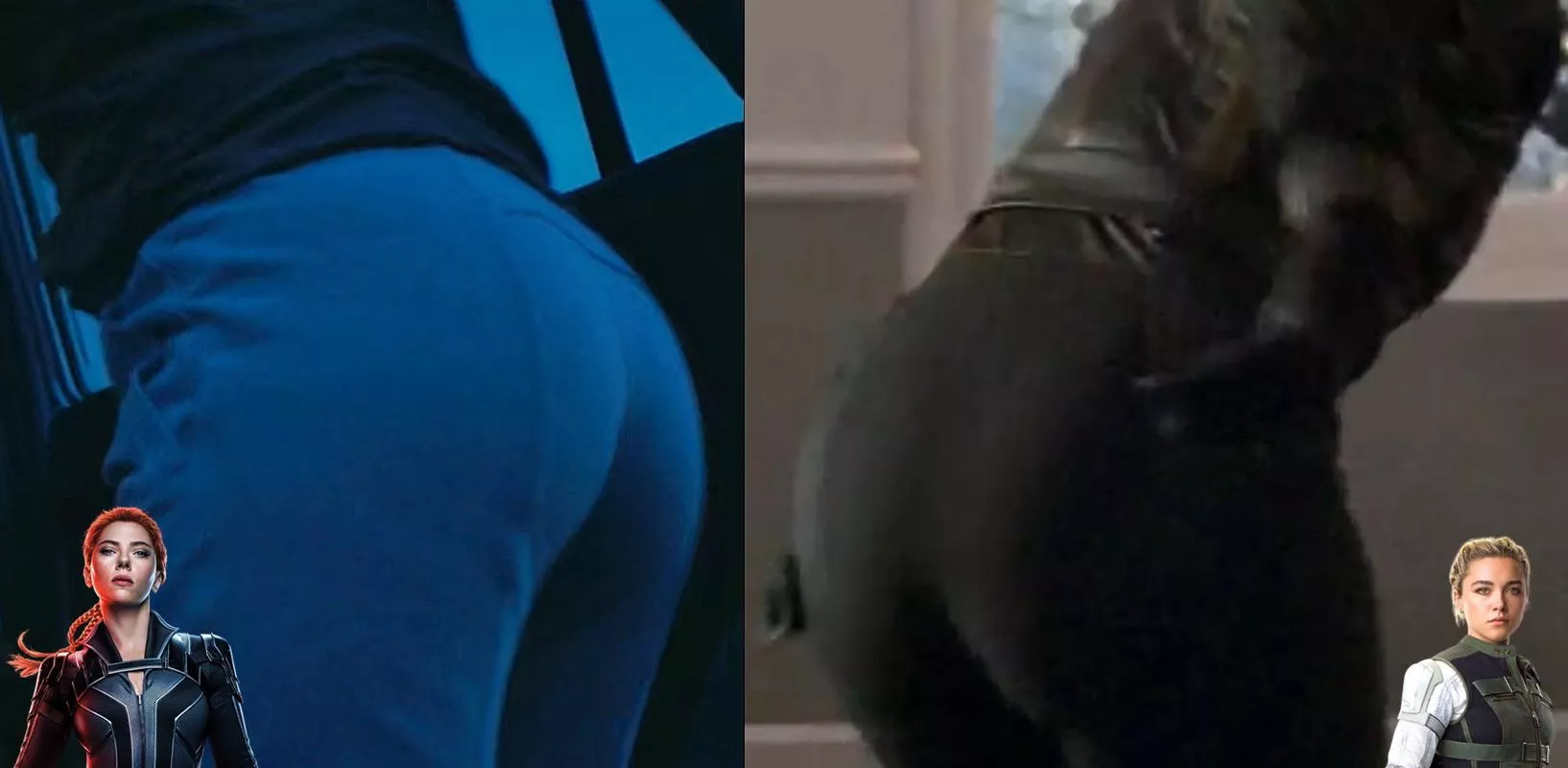 Scarlett Johansson vs Florence Pugh. 🍑