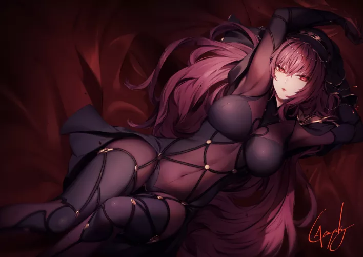 Scathach Lying Down (Genyaky) [Fate]
