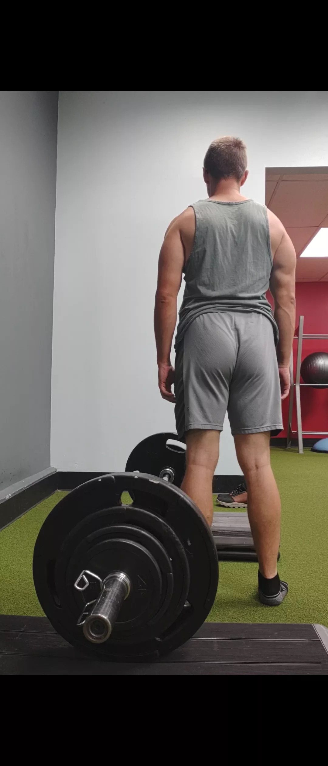 Screenshot of me, while working out my butt