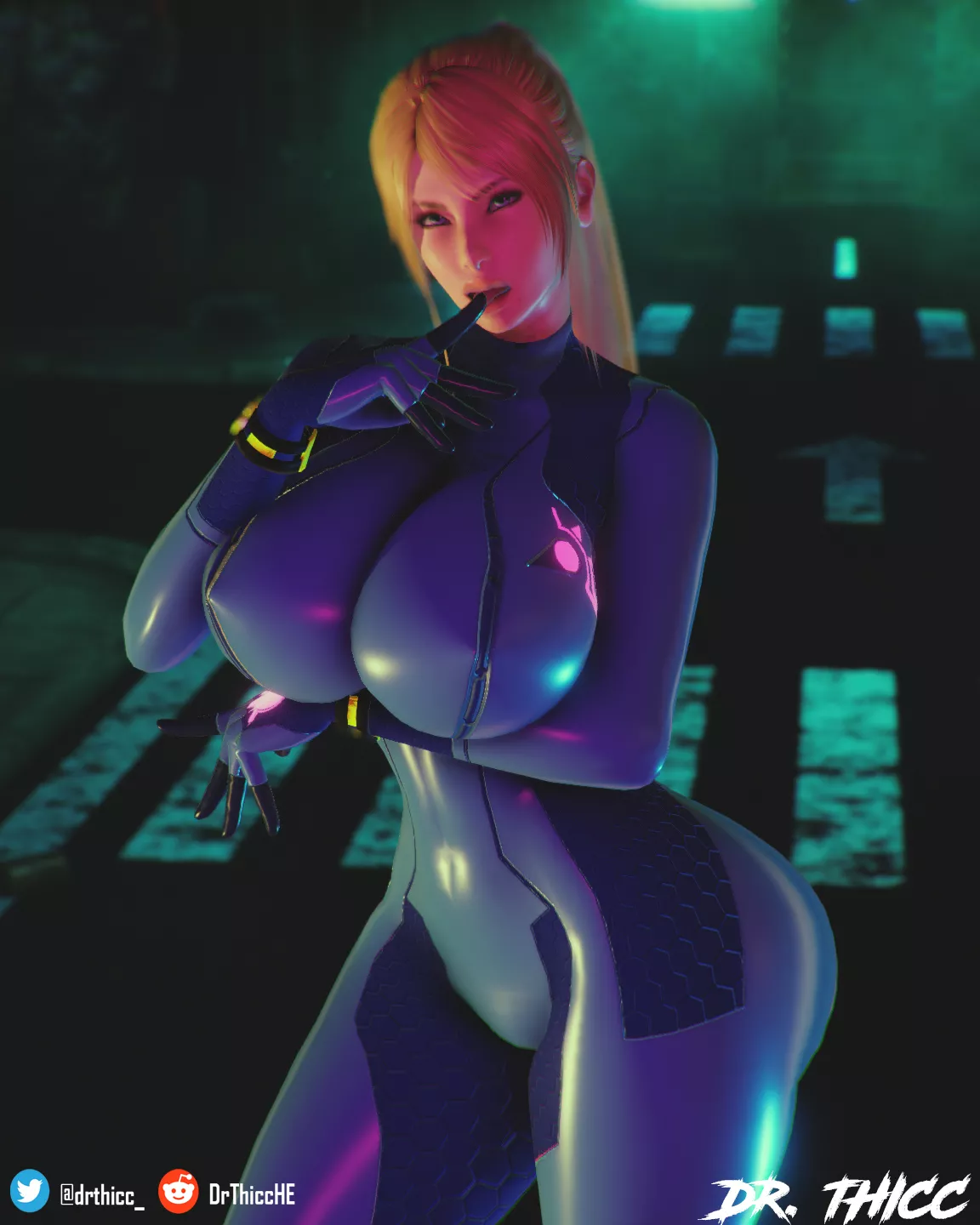 Seductive Samus for Thirsty Thursday (Dr. Thicc)