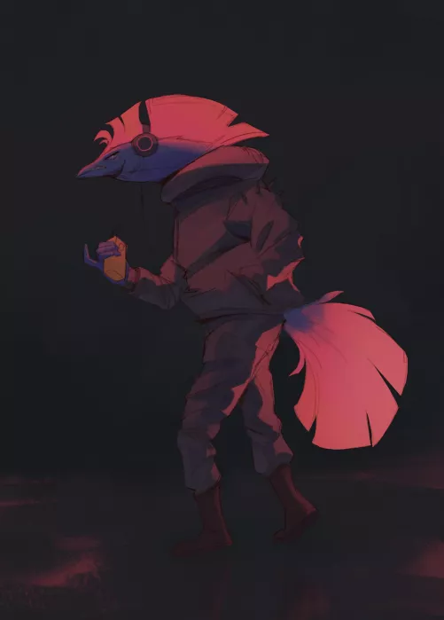 Seen a lot of Fish Sonas lately, so I have to make one They’re so much fun! also, Orange juice🍊