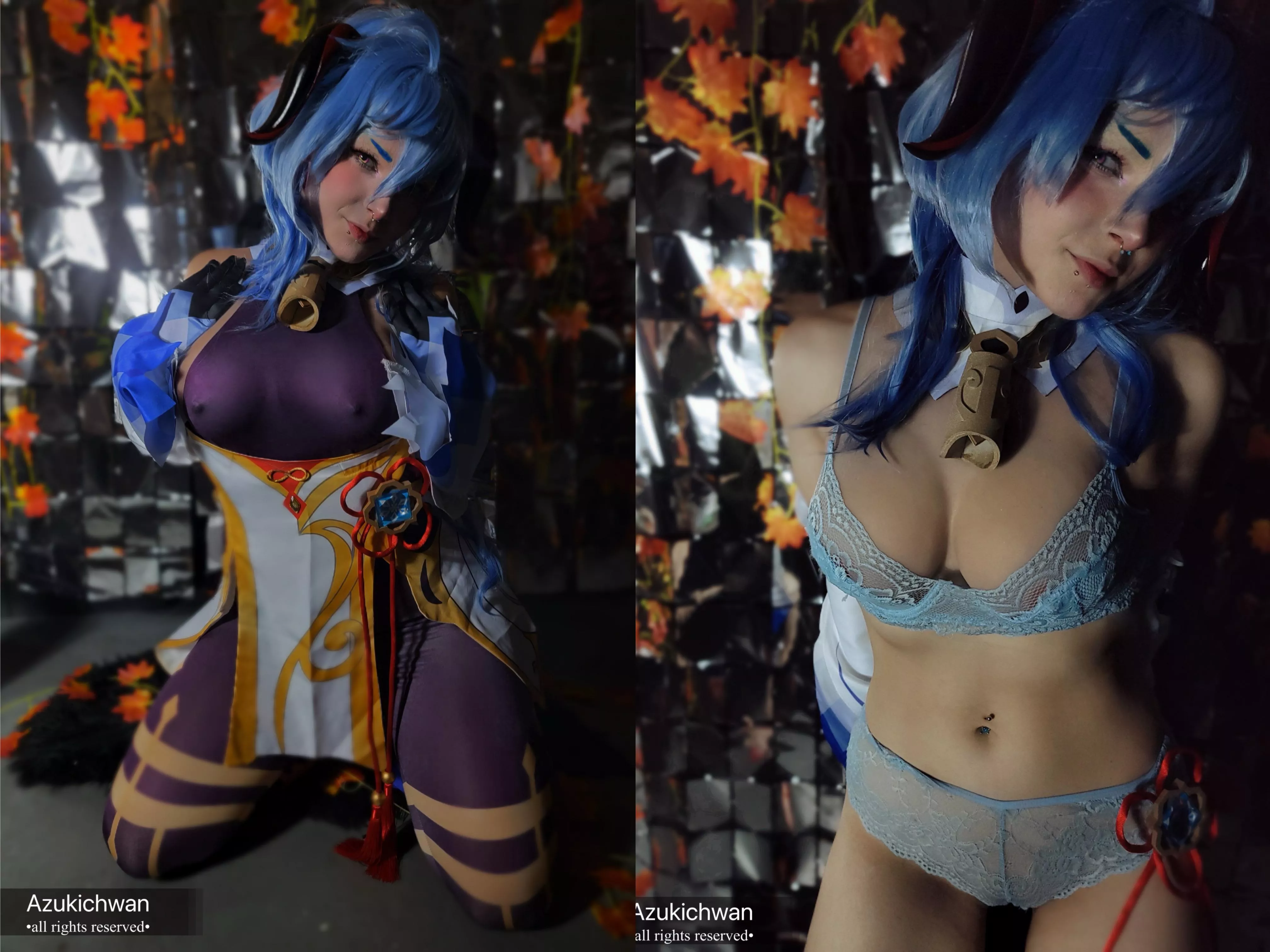 [self] Ganyu with her cute horns 🥺🐮