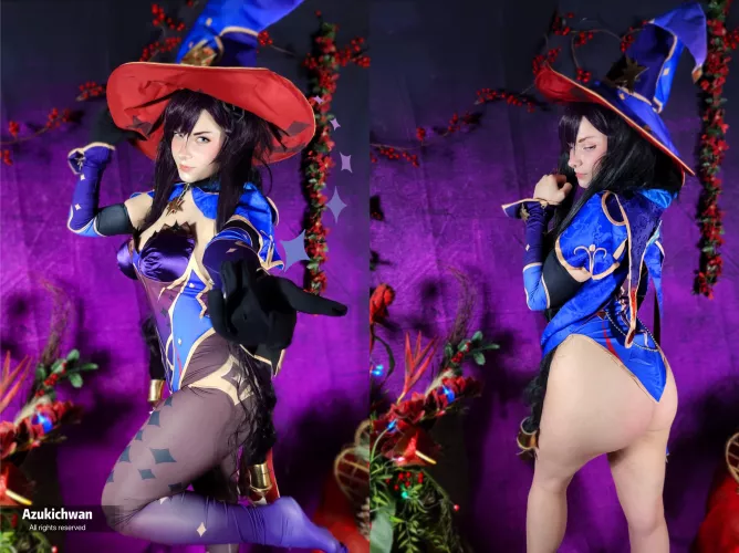 [self] Mona From Genshin Impact By Azukichwan