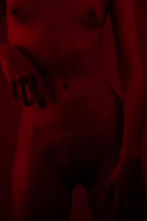Self portrait with red light Self portrait with red light