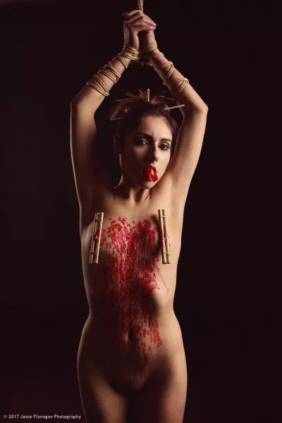 Self waxing while clamped and bound .... I'd say she's pretty busy right now ! Self waxing while clamped and bound .... I'd say she's pretty busy right now !