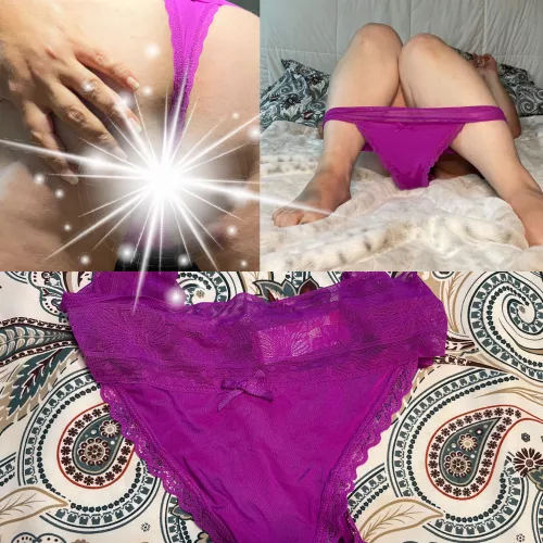 [selling] $20. These panties could be yours, full of my heavenly scent! Fun add ons are always available. Open minded, & kink friendly. Send me a message!