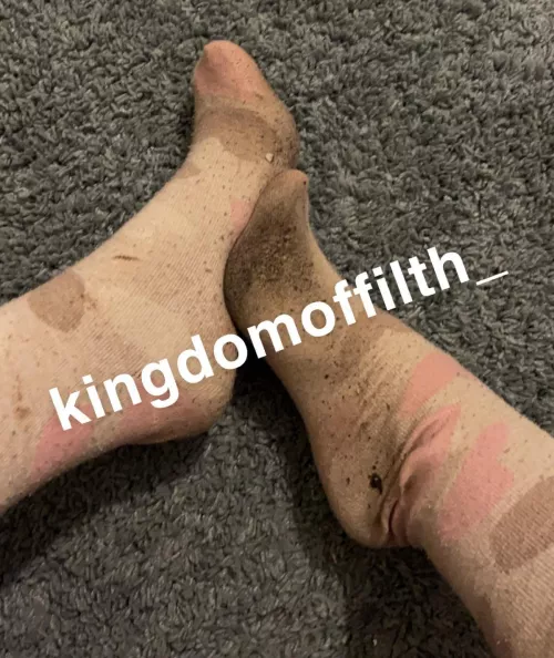 [selling] Dirty, sweaty socks worn all over the house, front garden and garage. Actually your face is the only surface I’m yet to stomp over with these on, beta..