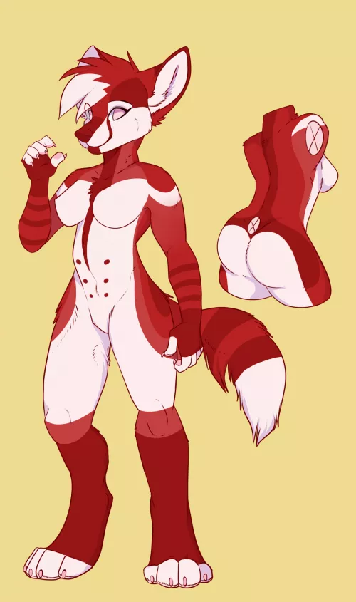 Selling this wonderful foxy design for 15$! Design by chaoticguts base belongs to chesta comment down below to claim!