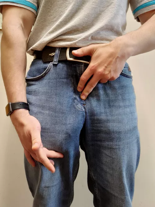 Semi-hard, a reason to wear loose pants))) Semi-hard, a reason to wear loose pants)))