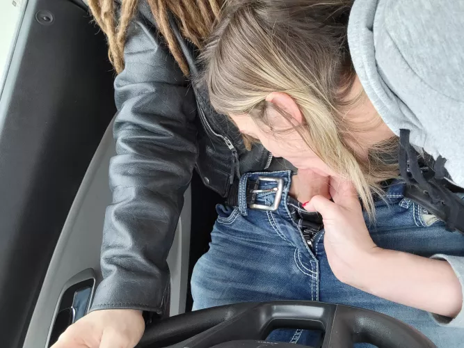 Servicing him on the morning commute Servicing him on the morning commute