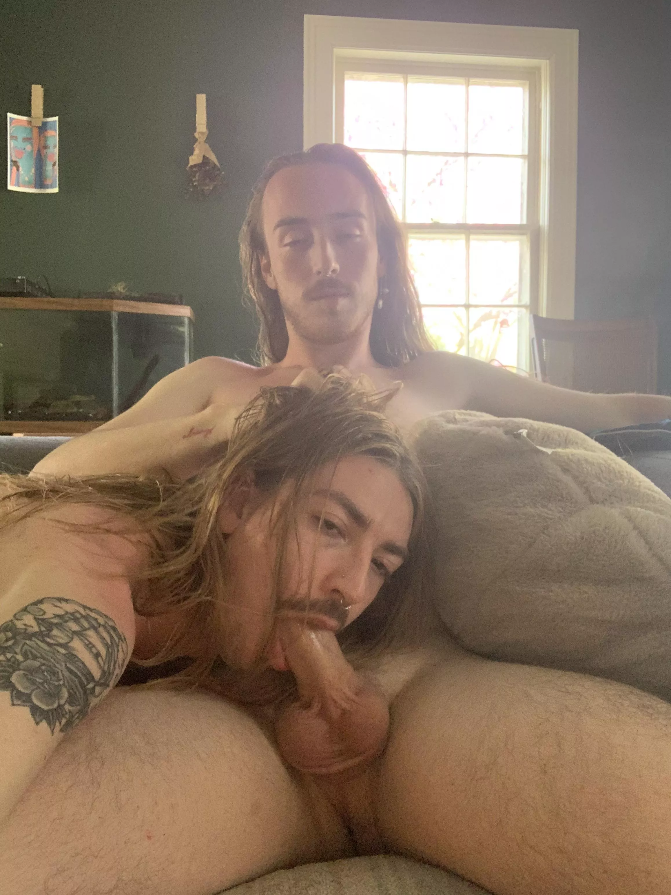 Servicing my man Servicing my man