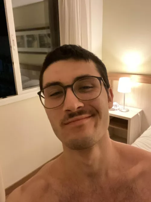 Serving devil smirk with my baby mustache ;) Serving devil smirk with my baby mustache ;)