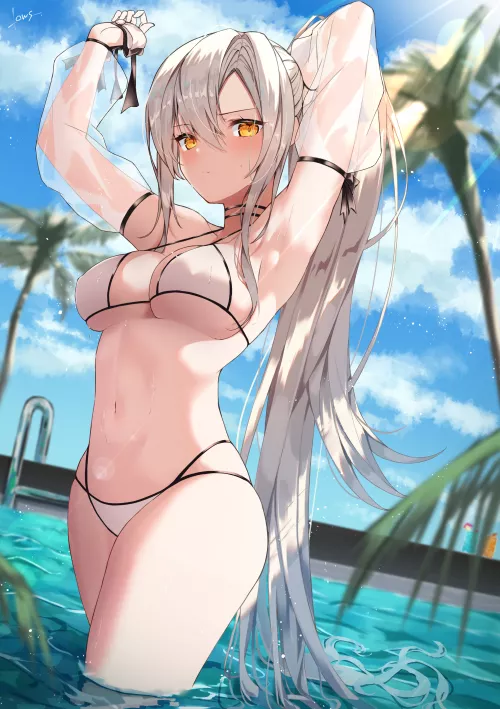Sexy Bri'ish Ship Girl Body & Booba (HMS Drake, Azur Lane, Royal Navy Faction)