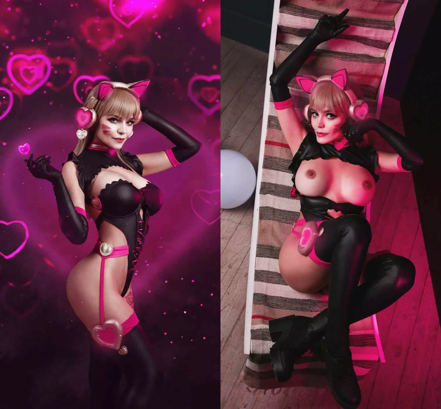 Sexy D.Va outfit on Kalinka Fox Sexy D.Va outfit on Kalinka Fox