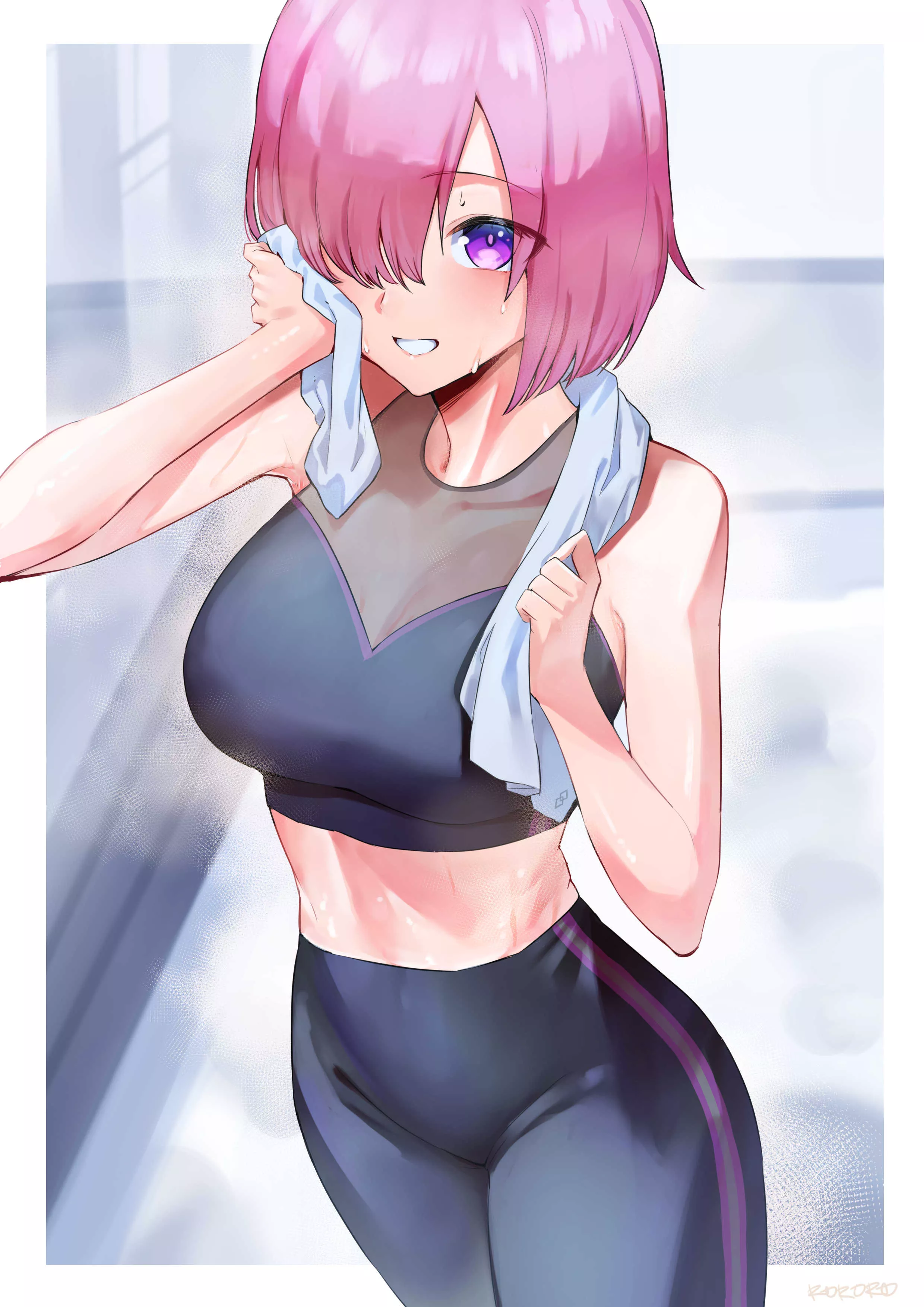 Sexy Fitness Mashu~💜 (Mash Kyrielight, Fate Series)