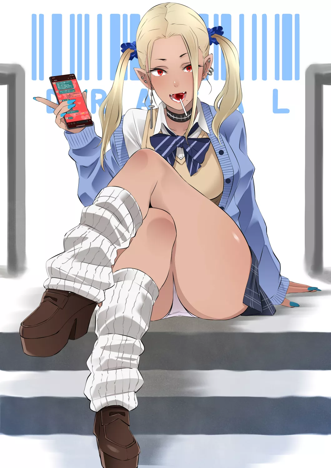 Sexy Gyaru showing off the goods