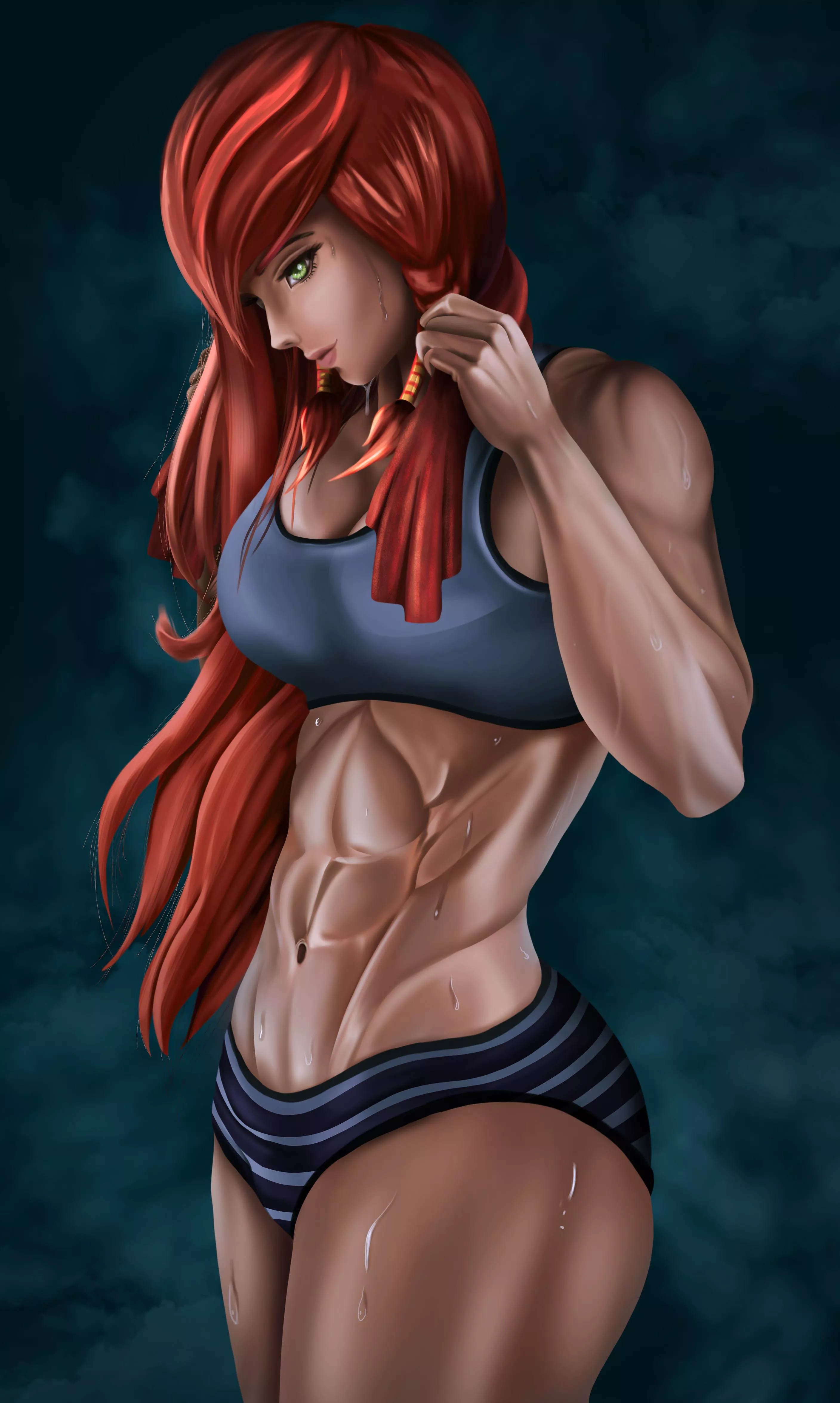 Sexy Pyrrha abs (nikilson) [rwby] commissioned by me