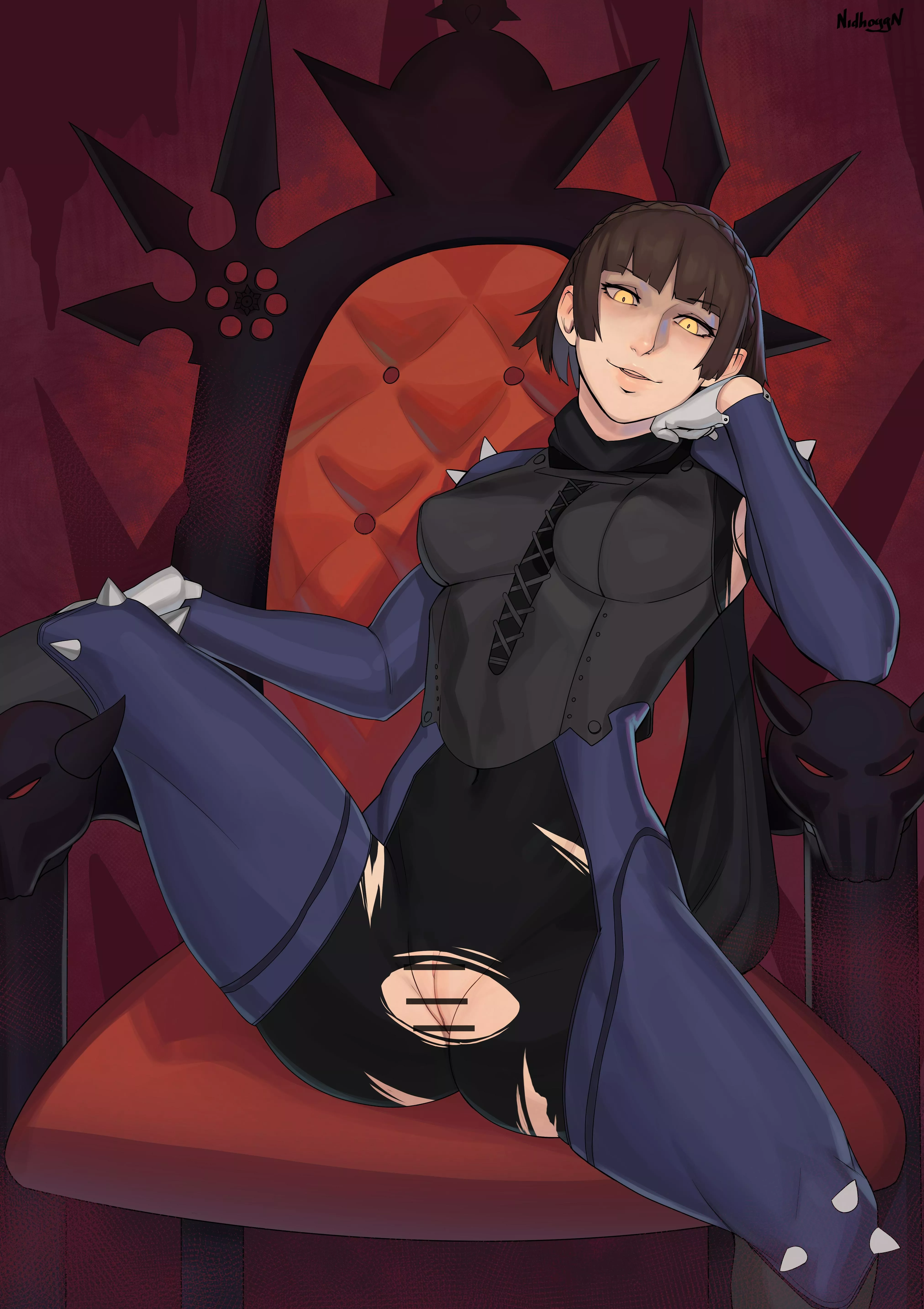 Shadow Makoto Waits To Be Served (Nidhoggn ) [Persona]