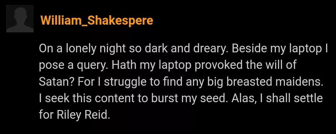 Shakespeare hath spoke