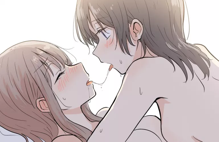 Sharing an intimate kiss [Original]
