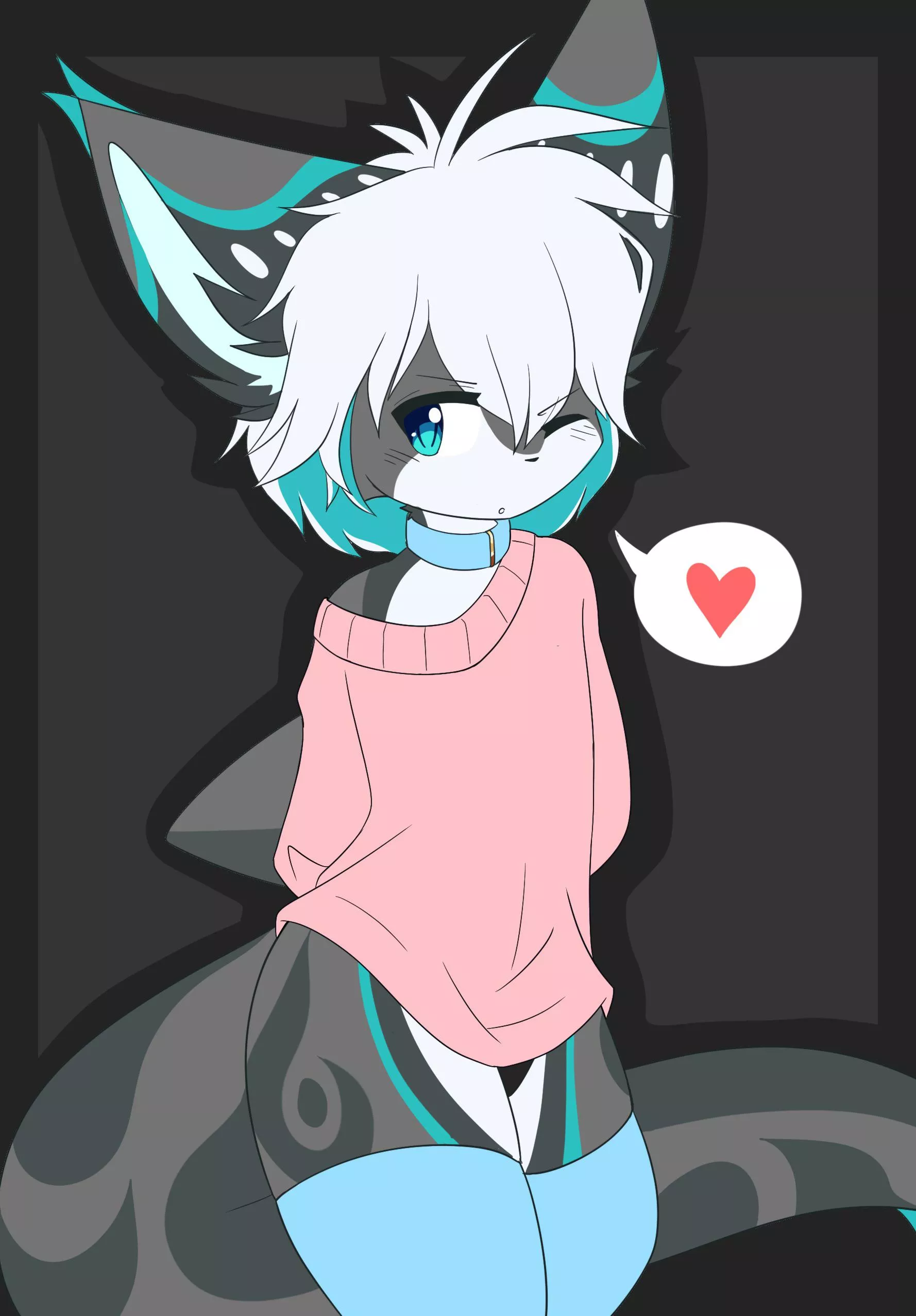 Sharkiii (art by me, @arkiuvu on twitter)